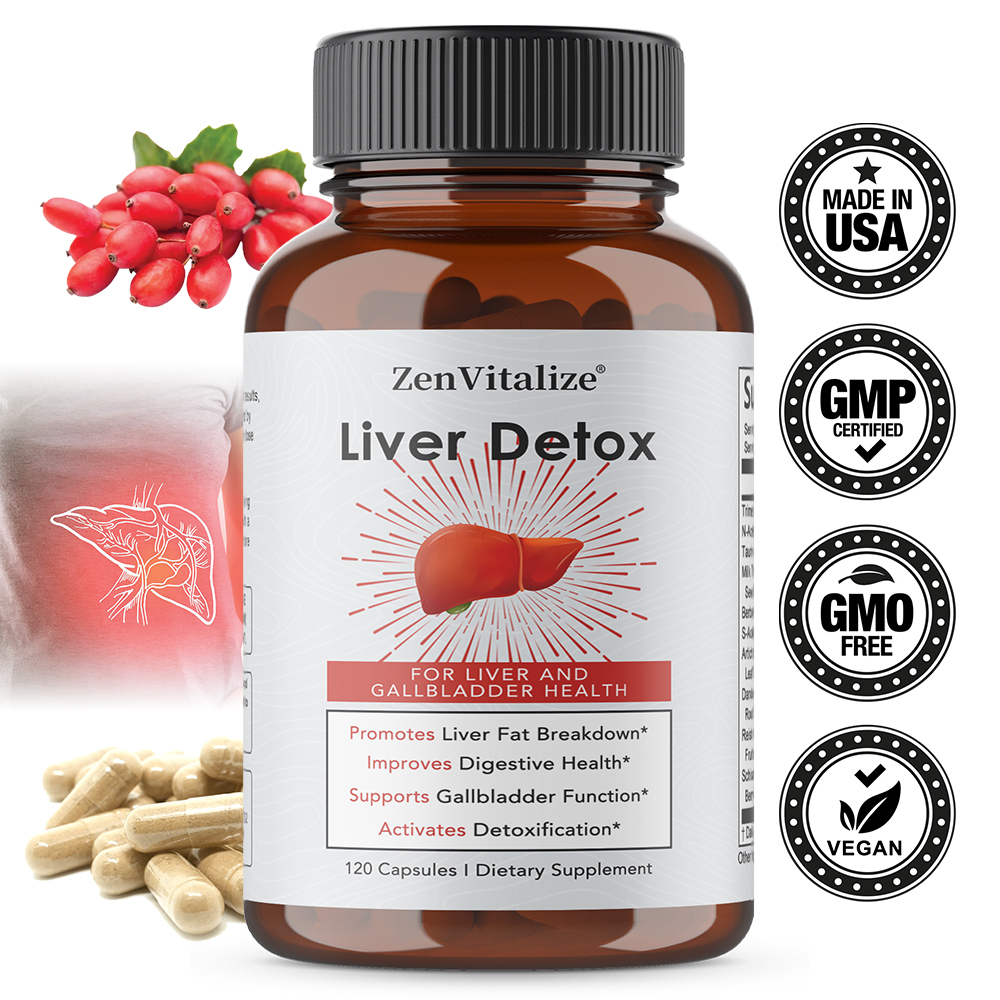 Berberine Hcl Capsule - Liver Detox Complex with Milk Thistle,