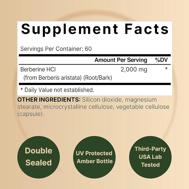 Berberine Supplement | 60 Vege - Berberine Hcl Capsule ulasan dan harga