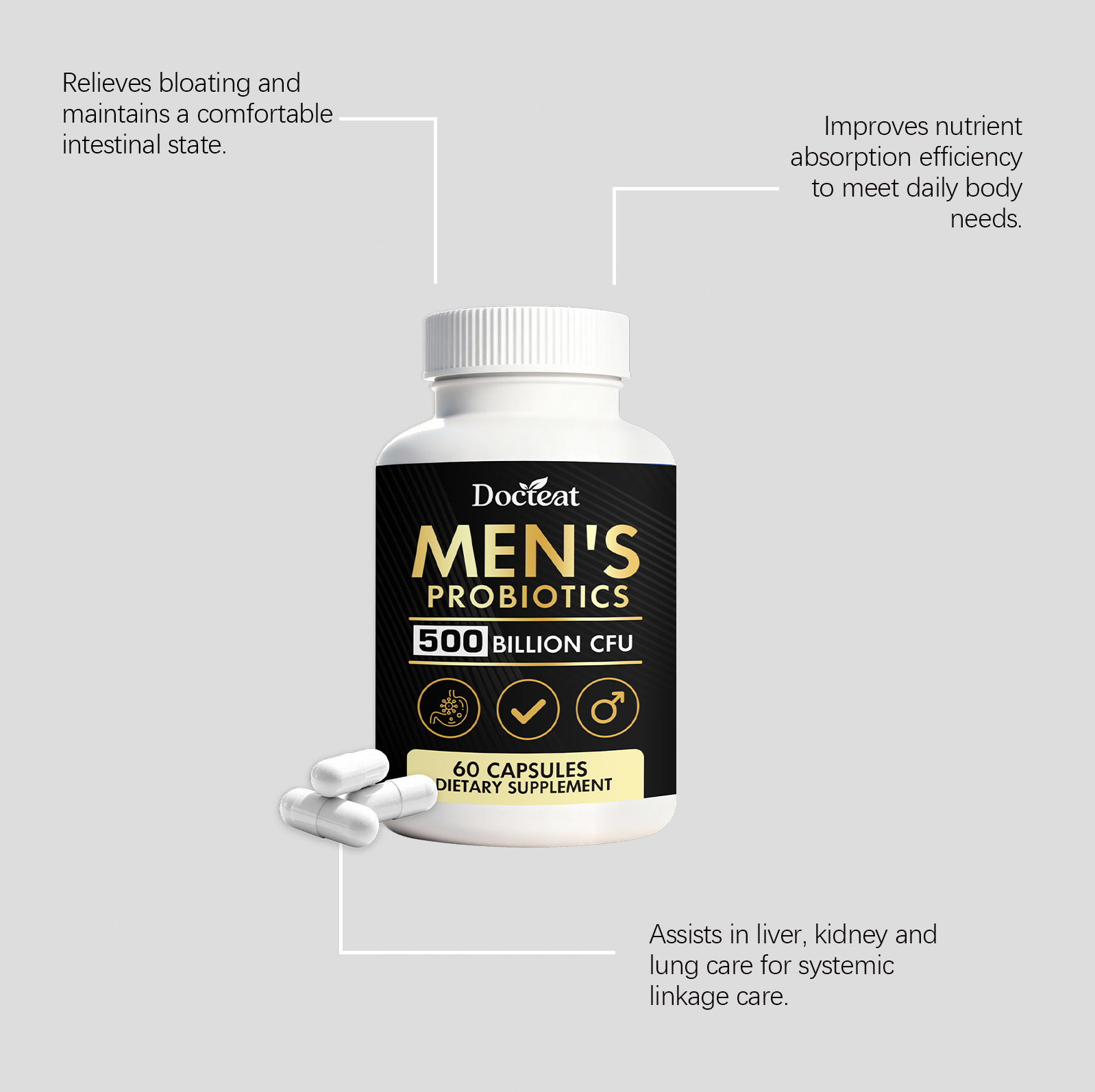 GOOGEER Men's Health Capsules  - Nutrition Fitness Health ulasan dan harga