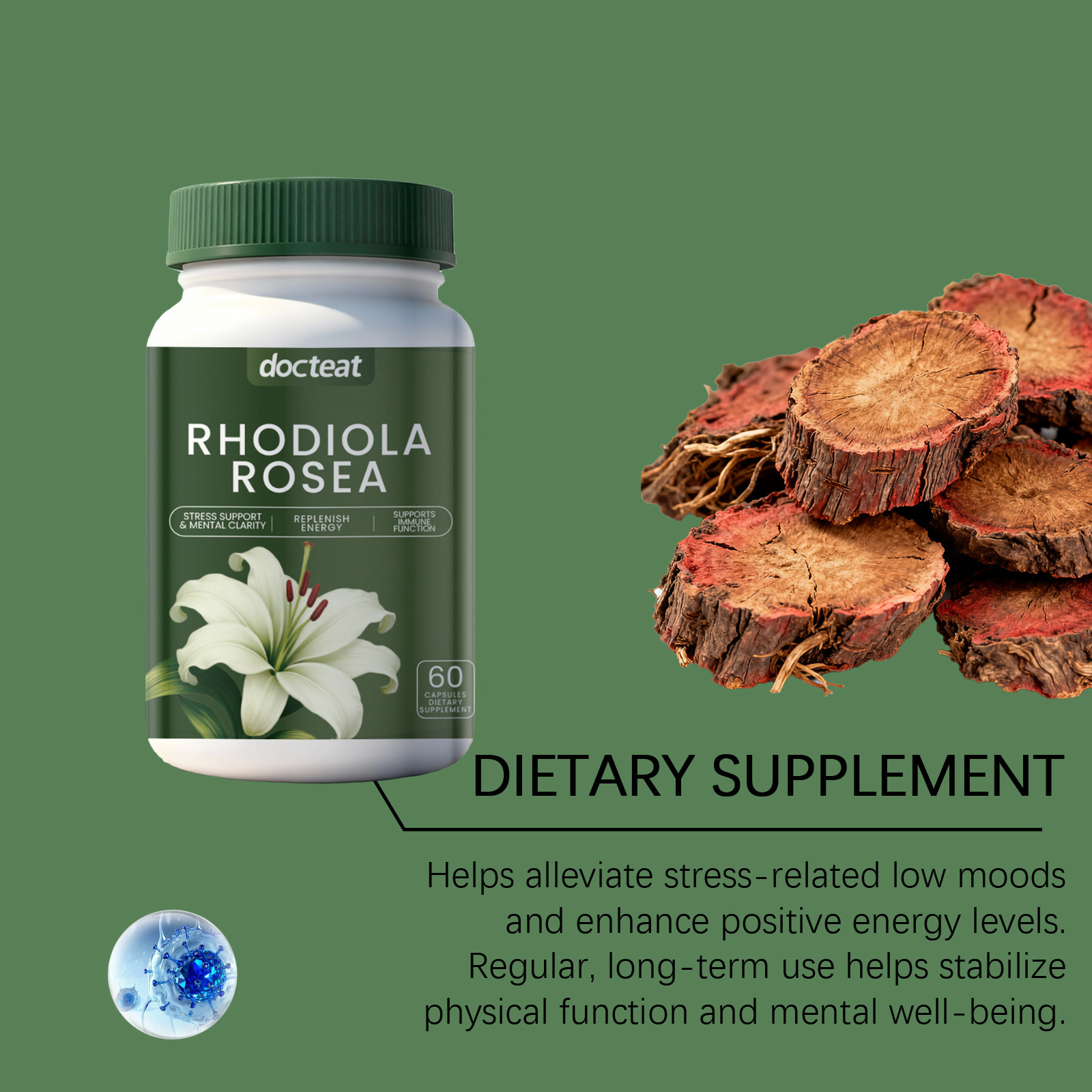 DOCTEAT Men's Health Capsules  - Nutrition Fitness Health ulasan dan harga