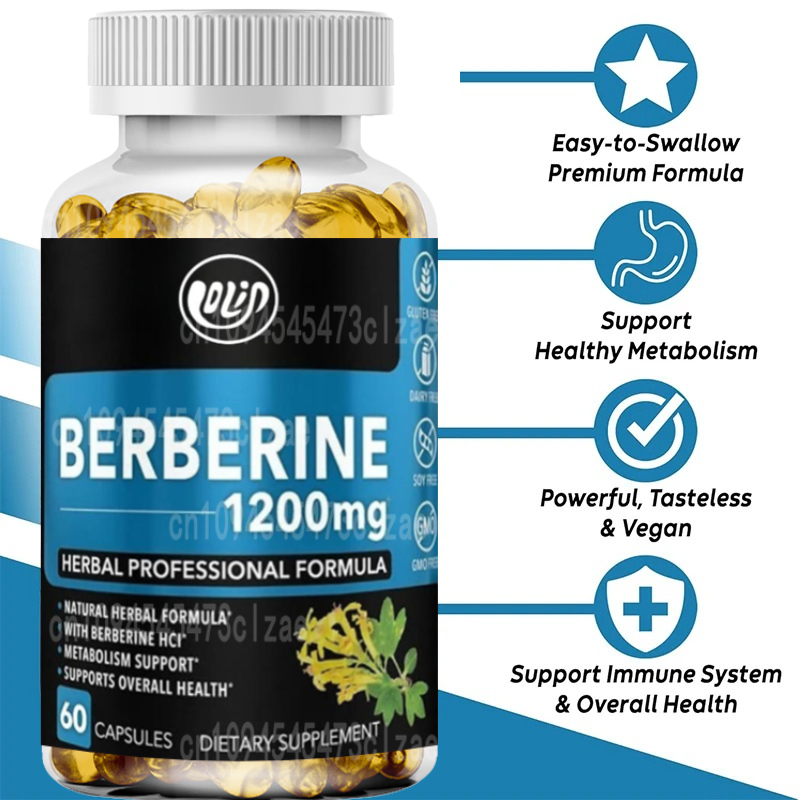 1200mg HCL Supplement, Healthy - Berberine Hcl Capsule ulasan dan harga