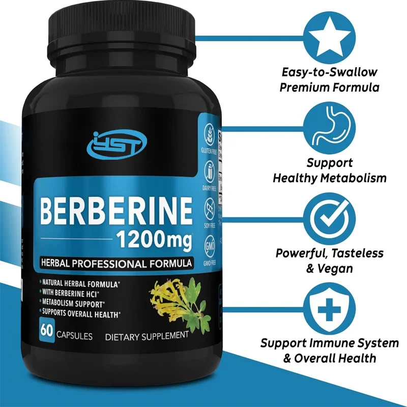 60 Capsules Berberine Suppleme - Berberine Hcl Capsule ulasan dan harga